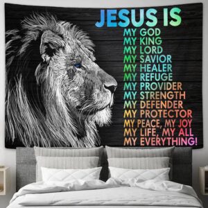 Jesus Christ Tapestry Wall Art - Christian Prints for Home Decor