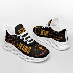 Christian Fall For Jesus Running Sneakers - Max Soul Shoes for Men and Women