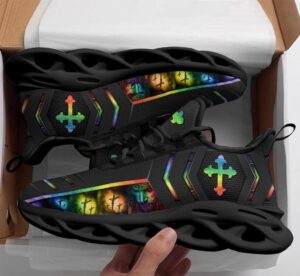 Black Jesus Running Shoes: Christian Best Max Soul Fashion Shoes for Men and Women 1