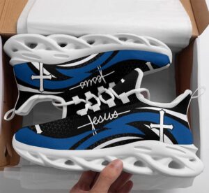 Blue Jesus Running Sneakers for Men and Women: Christian Best Fashion Shoes