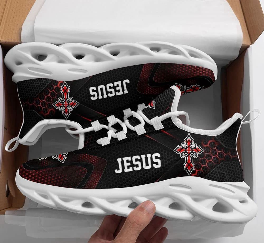 Christian Black Jesus Running Shoes – Max Soul Sneakers for Men and Women Jesus Fashion Christian Black Jesus Running Shoes – Max Soul Sneakers for Men and Women Jesus Fashion