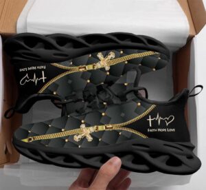 Christian Running Shoes: Jesus Faith Hope Love Sneakers for Men and Women