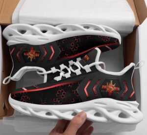Jesus Black Saved My Life Running Sneakers - Best Christian Fashion Shoes for Men and Women