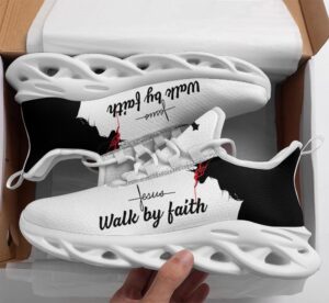 Jesus Walk By Faith Running Sneakers: Christian Best Shoes for Men and Women
