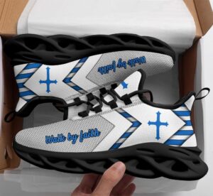 Jesus Walk By Faith Running Sneakers - Christian Best Shoes for Men and Women 1