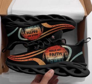 Jesus Walk By Faith: Christian Best Running Shoes for Men and Women - Max Soul Sneakers 1