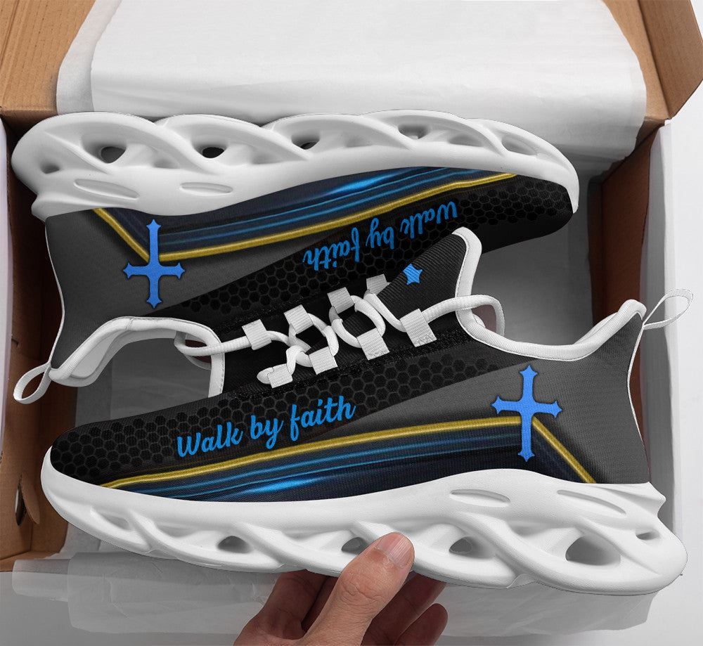 Jesus Walk By Faith Black Running Shoes – Best Christian Fashion Max Soul Shoes for Men and Women Jesus Walk By Faith Black Running Shoes – Best Christian Fashion Max Soul Shoes for Men and Women