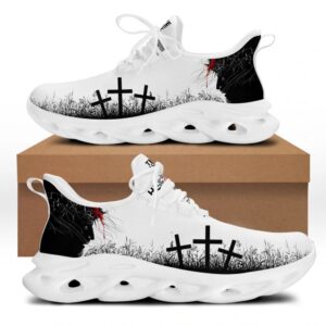 Christian Max Soul Running Sneakers: White Jesus Fashion Shoes for Men and Women