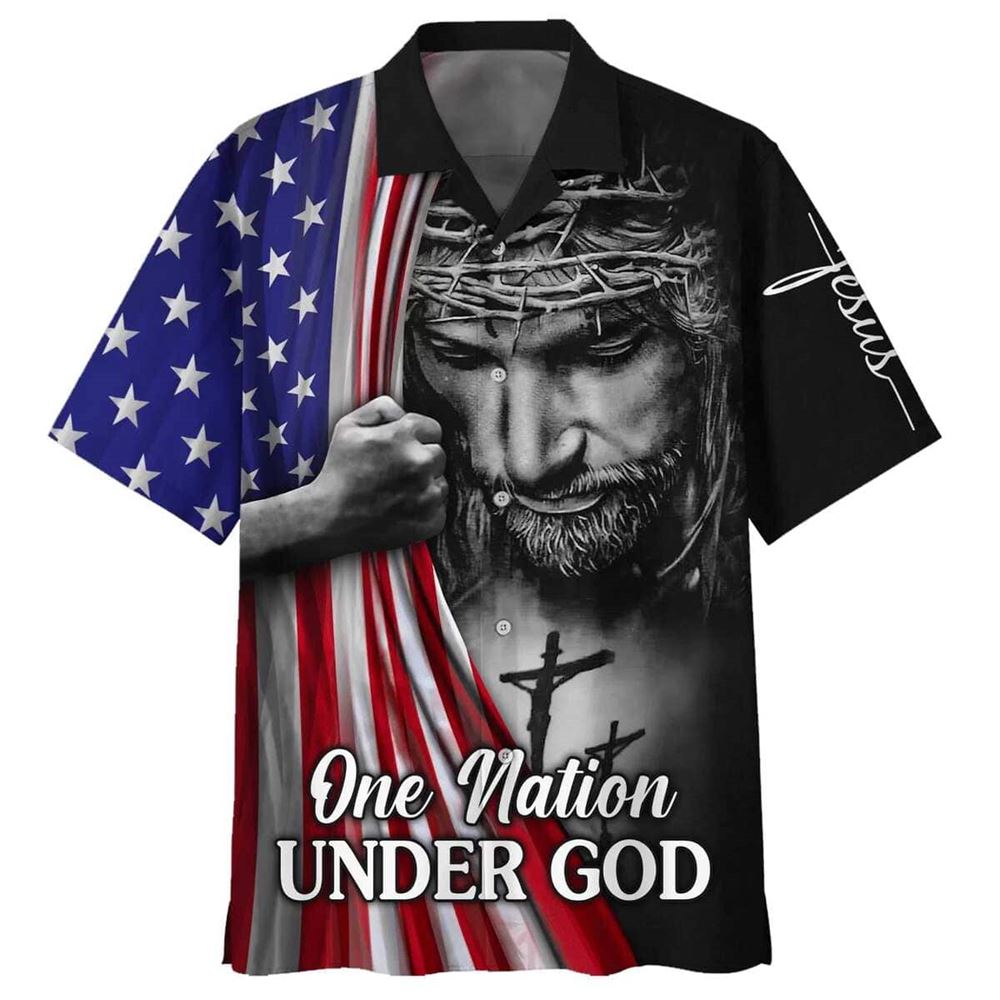 4th of July Jesus American Christian Faith US Flag Hawaiian Shirt – Religious Gift 4th of July Jesus American Christian Faith US Flag Hawaiian Shirt – Religious Gift