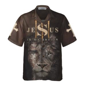 Christian Jesus Is My Savior Hawaiian Shirt - Religious Gift with Bible Verse Way Maker - Christian Apparel