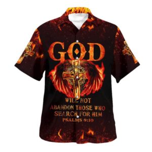 Bible Verse Hawaiian Shirt: God s Promise to Those Seeking Him Jesus Cross Design Christian Religious Gift