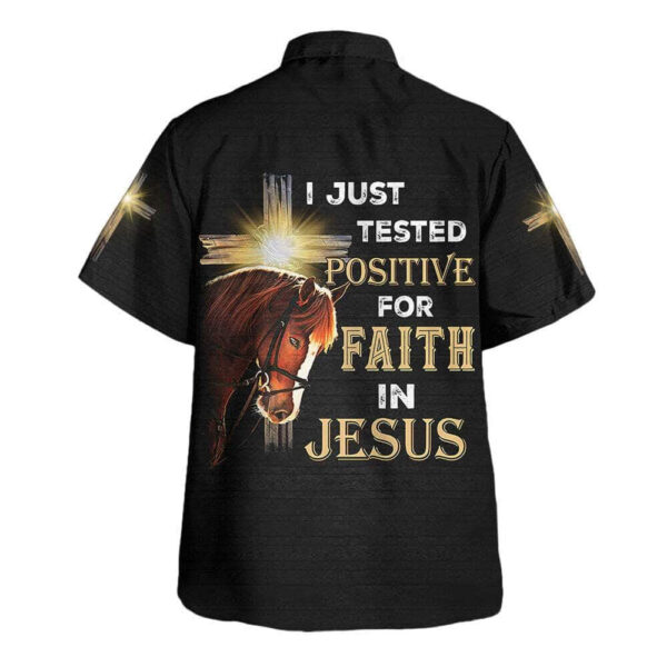 Men s Christian Cross Hawaiian Shirt – Faith in Jesus Horse Design – Perfect Gift for Christian