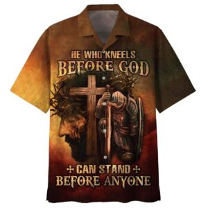 Jesus Knight Armor Of God Christian Cross Hawaiian Shirt - Religious Gift