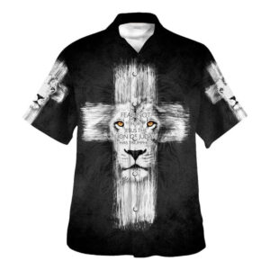 Fear Not: Jesus The Lion of Judah Hawaiian Shirt for Men - Christian Gift