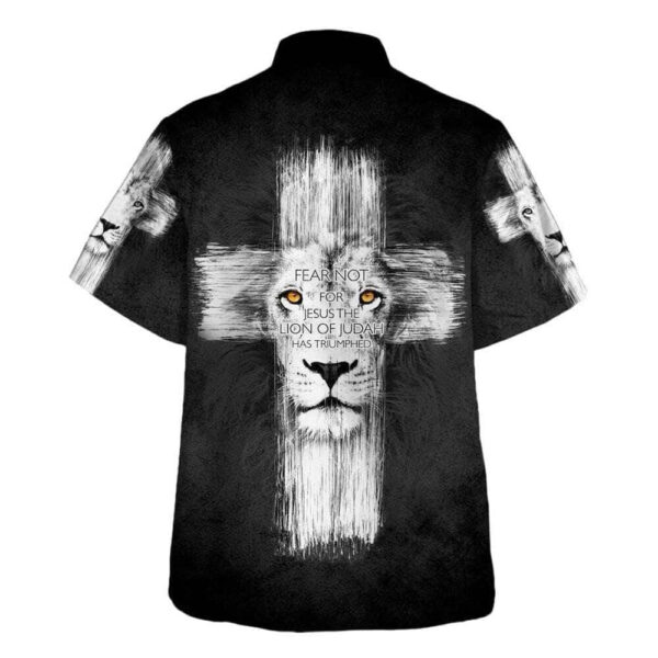 Fear Not: Jesus The Lion of Judah Hawaiian Shirt for Men – Christian Gift