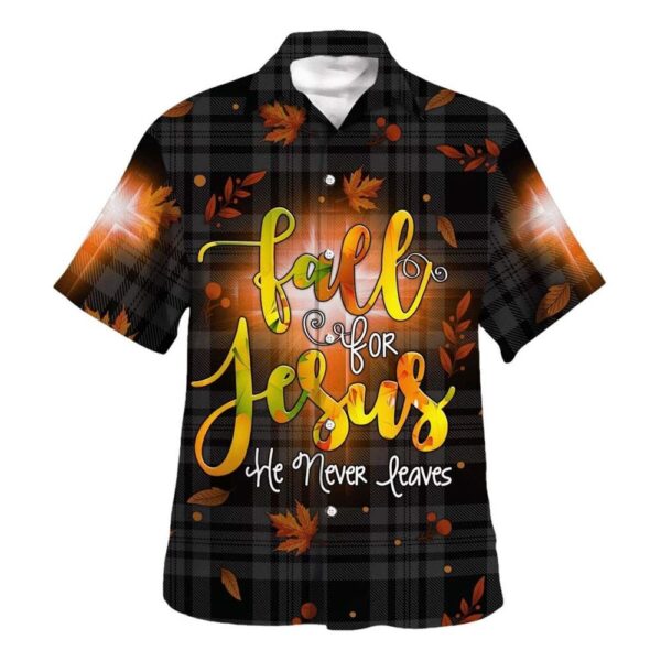 Fall For Jesus Hawaiian Shirt For Men Thanksgiving Halloween Christian Gift