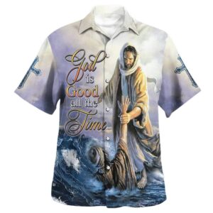 Men s God Is Good Jesus Hawaiian Shirt - Christian Gift