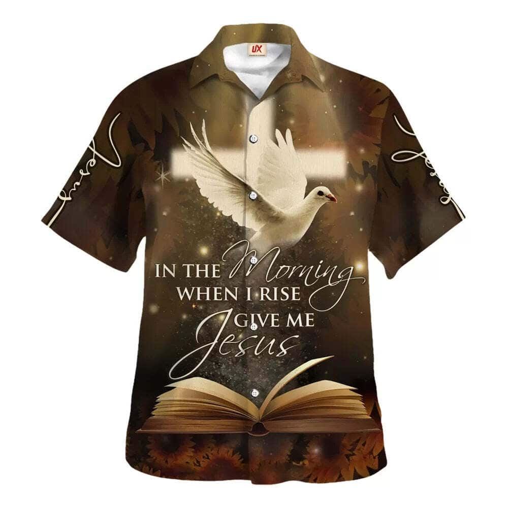 Men s Christian Hawaiian Shirt: In The Morning When I Rise Give Me Jesus – Perfect Gift for Christian Men s Christian Hawaiian Shirt: In The Morning When I Rise Give Me Jesus – Perfect Gift for Christian