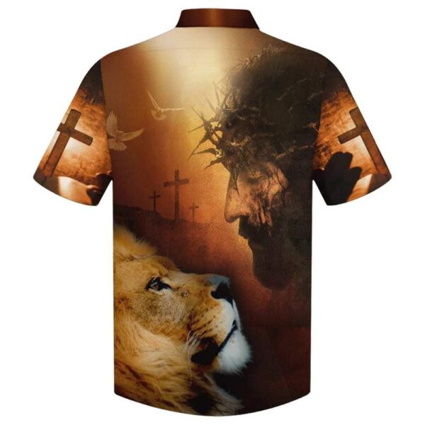 Christian Cross Hawaiian Shirt for Men – Faithful Gift from Jesus One Nation under God