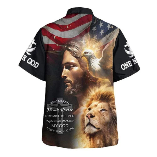 Jesus Christ Lion Hawaiian Shirt for Men Christian Bible Verse Gift