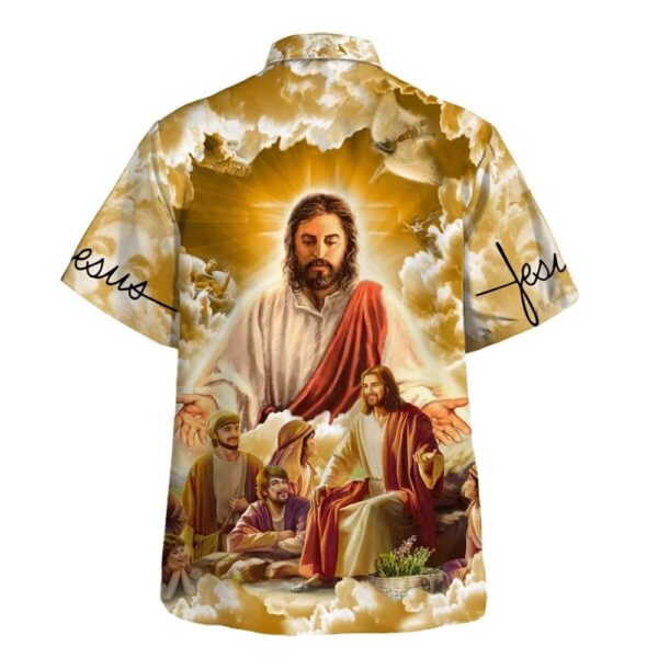 Men s Jesus Christ With Disciples Hawaiian Shirt – Christian Gift