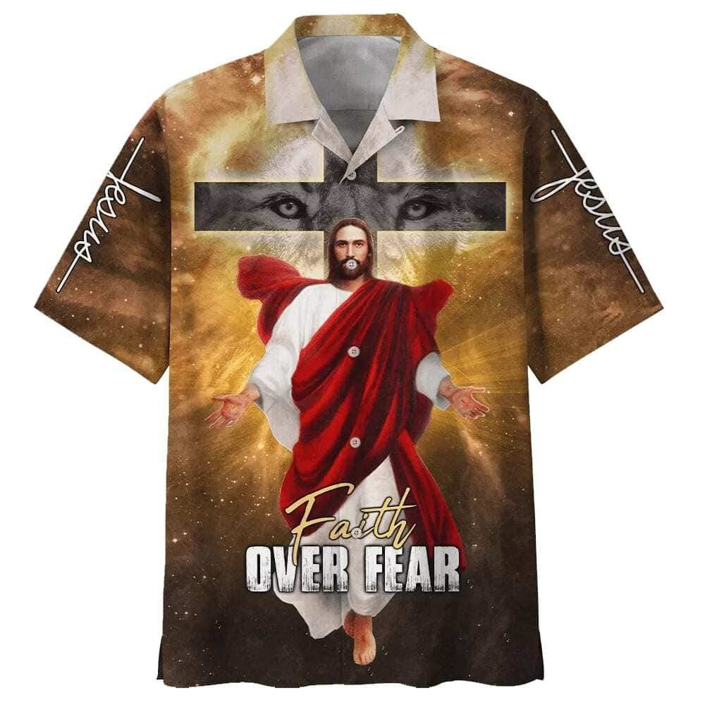 Christian Faith Cross Hawaiian Shirt for Men Jesus Christ Cross Design Gift for Christian Christian Faith Cross Hawaiian Shirt for Men Jesus Christ Cross Design Gift for Christian