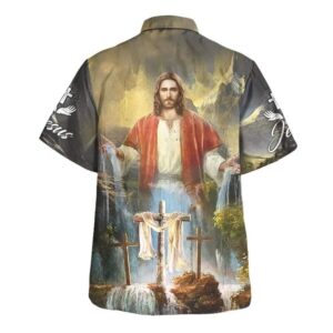 Men s Jesus Christ Savior Hawaiian Shirt - Christian Gift 1