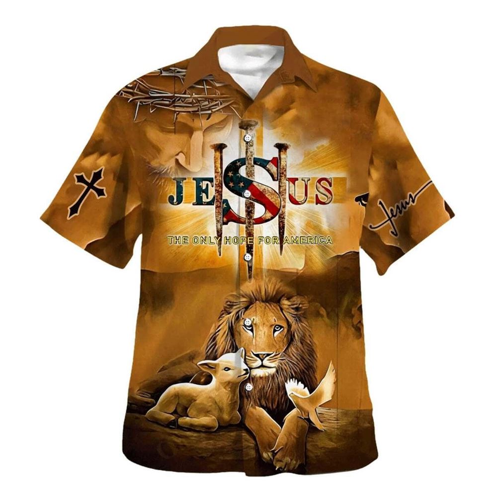 Jesus Lion And Lamb Hawaiian Shirt: The Ultimate Christian Gift for Men Jesus Lion And Lamb Hawaiian Shirt: The Ultimate Christian Gift for Men