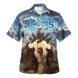 Unique Jesus Is My Savior Christian Hawaiian Shirt for Men - Perfect Gift for Christian Friends