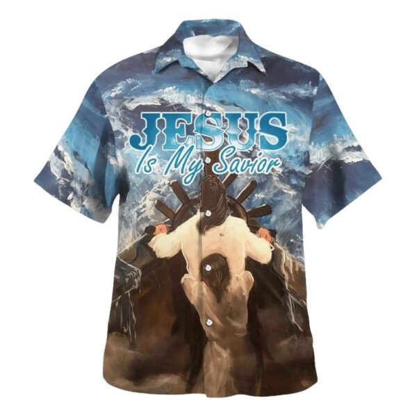 Unique Jesus Is My Savior Christian Hawaiian Shirt for Men – Perfect Gift for Christian Friends