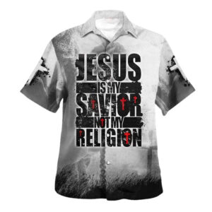 Men s Jesus Is My Savior Christian Hawaiian Shirt - Unique Gift for Christians