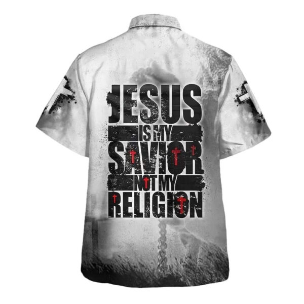 Men s Jesus Is My Savior Christian Hawaiian Shirt – Unique Gift for Christians