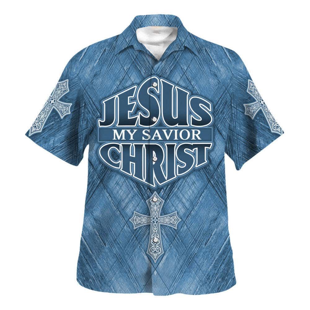 Men s Jesus Is My Savior Christ Cross Hawaiian Shirt – Christian Gift Shirt Men s Jesus Is My Savior Christ Cross Hawaiian Shirt – Christian Gift Shirt