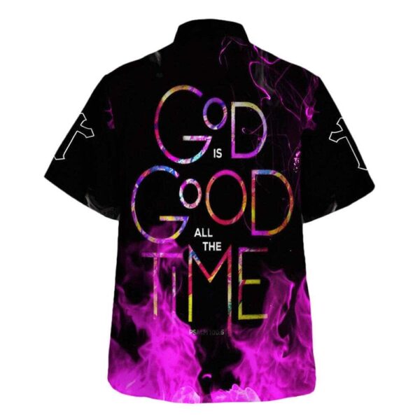 Jesus God Is Good All The Time Men s Hawaiian Christian Shirt – Perfect Gift for Christians