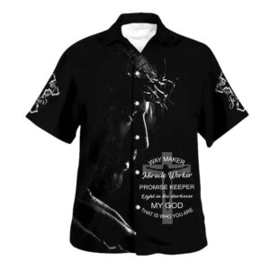 Men s Jesus Way Maker Miracle Worker Christian Hawaiian Shirt - Perfect Gift for Christian