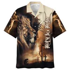 Jesus King of Kings Hawaiian Shirt for Men - Christian Faith Gift