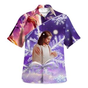 Jesus Praying Warrior Hawaiian Shirt for Men - Christian Gift Shirt