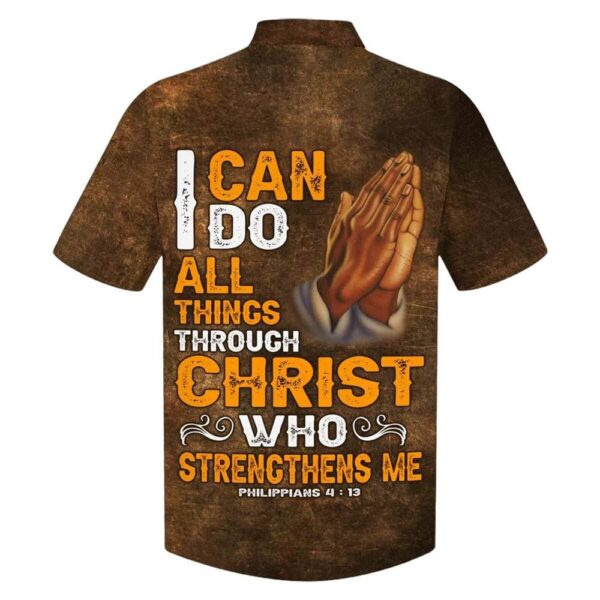 Men s Jesus Lion Hawaiian Shirt: Empowering Christian Gift with Philippians 4:13