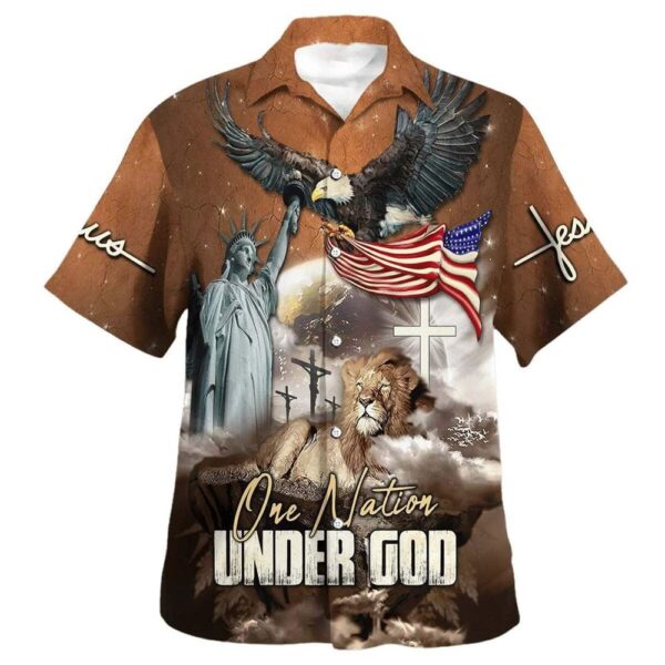 Christian Jesus Lion Hawaiian Shirt for Men – Gift for Christians