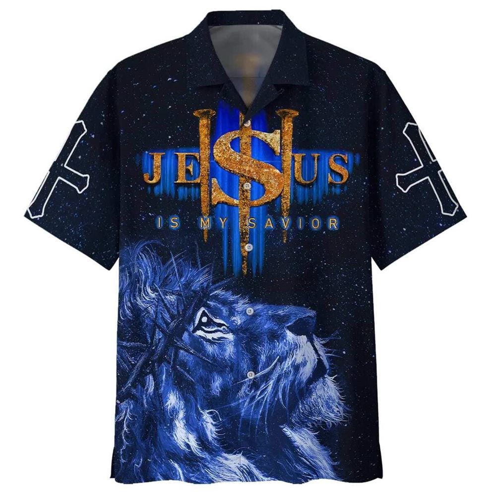 Men s Lion Jesus Hawaiian Shirt: Christian Faith Gift Men s Lion Jesus Hawaiian Shirt: Christian Faith Gift