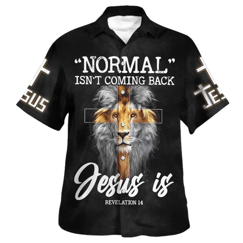 Lion Bible Verse Jesus Cross Christian Hawaiian Shirt for Men – Gift for Christian Lion Bible Verse Jesus Cross Christian Hawaiian Shirt for Men – Gift for Christian