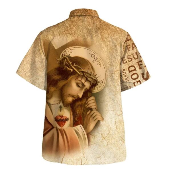 Sacred Heart of Jesus Hawaiian Shirt for Men – Christian Gift Hawaiian Shirt
