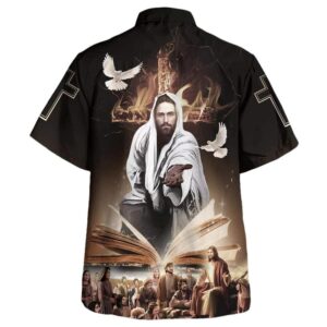 Lion of Judah Jesus Hawaiian Shirt for Men - Christian Gift 1