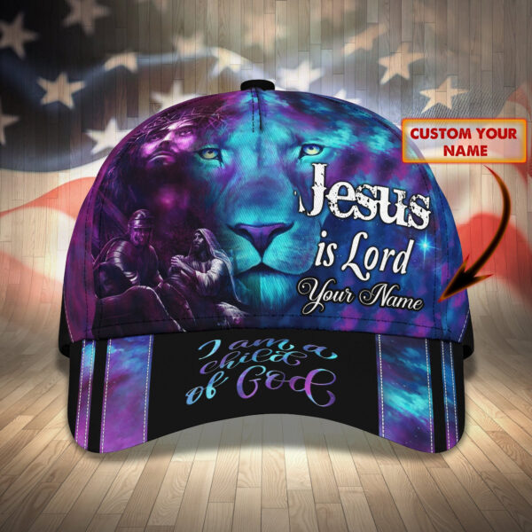 Custom Classic Cap – Personalized Jesus Lion Design Trucker Classic Hats Gift