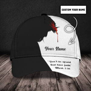 Custom Classic Cap – Personalized Name  – Jesus Design Trucker Classic Hats Gift