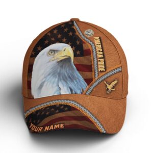 American Pride Eagle Leather Style Baseball Cap, Christian, Jesus Hat Trucker Classic Hats Gift