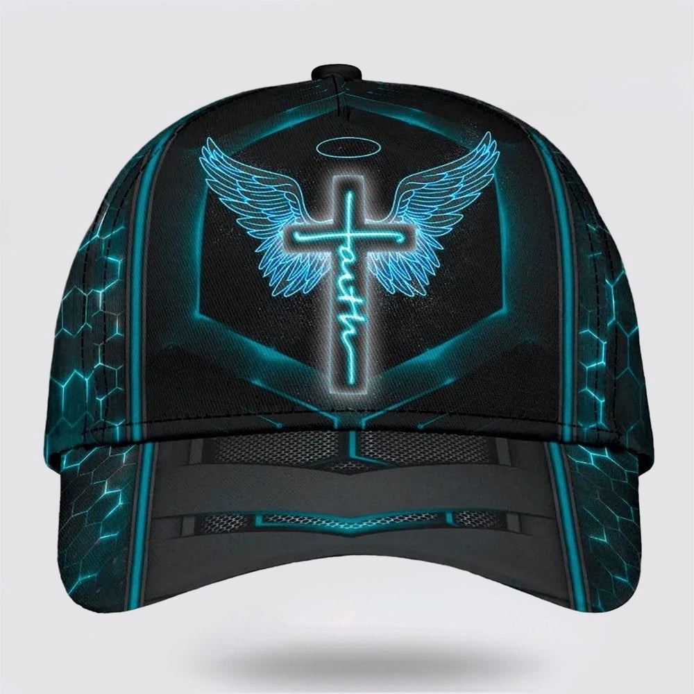 Faith Wing Baseball Cap, Christian, Jesus Hat Trucker Classic Hats Gift Faith Wing Baseball Cap, Christian, Jesus Hat Trucker Classic Hats Gift