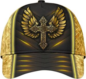 Jesus Cross Angel Wings Baseball Cap Hat  Trucker Classic Hats Gift
