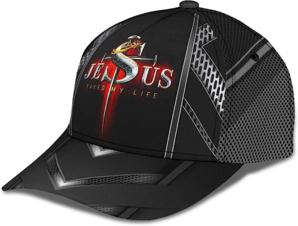 Nails Cross With Crown Of Thorn Jesus Saved My Life Baseball Cap Hat  Trucker Classic Hats Gift