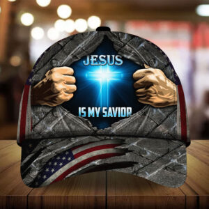 Adeenyc – Premium Unique God Cap Jesus Is My Savior Full Printed 3D Metal Hats Trucker Classic Hats Gift